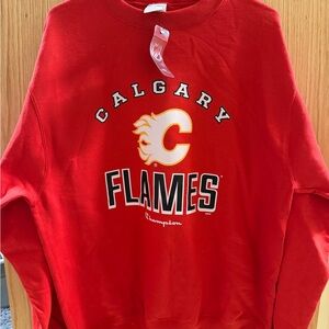 NHL Men’s Champion Red Calgary Flames Crewneck